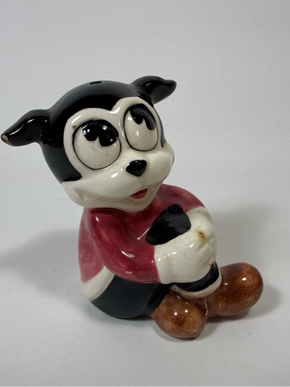 Ceramic Bimbo the Dog Betty Boop salt and pepper shaker set replacement